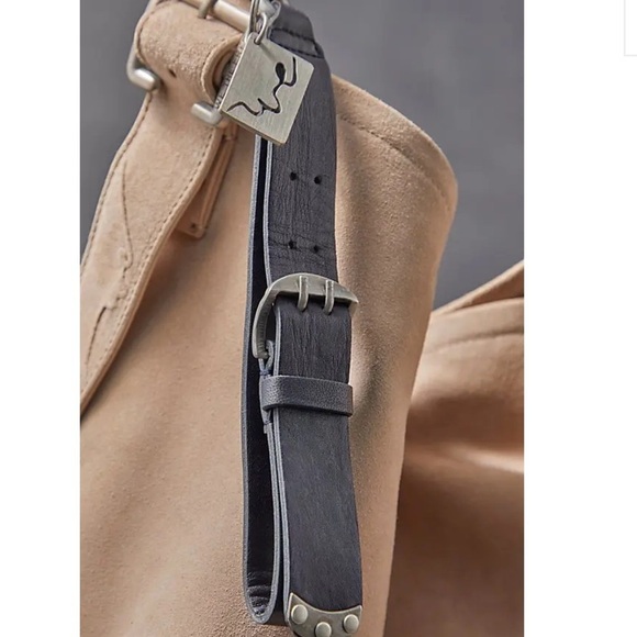NWT Free People Mini Belt Bag Charm in Black